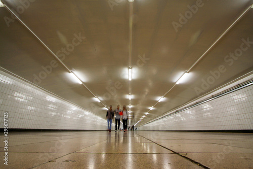 Underground tunnel in beijing, China © YuanGeng