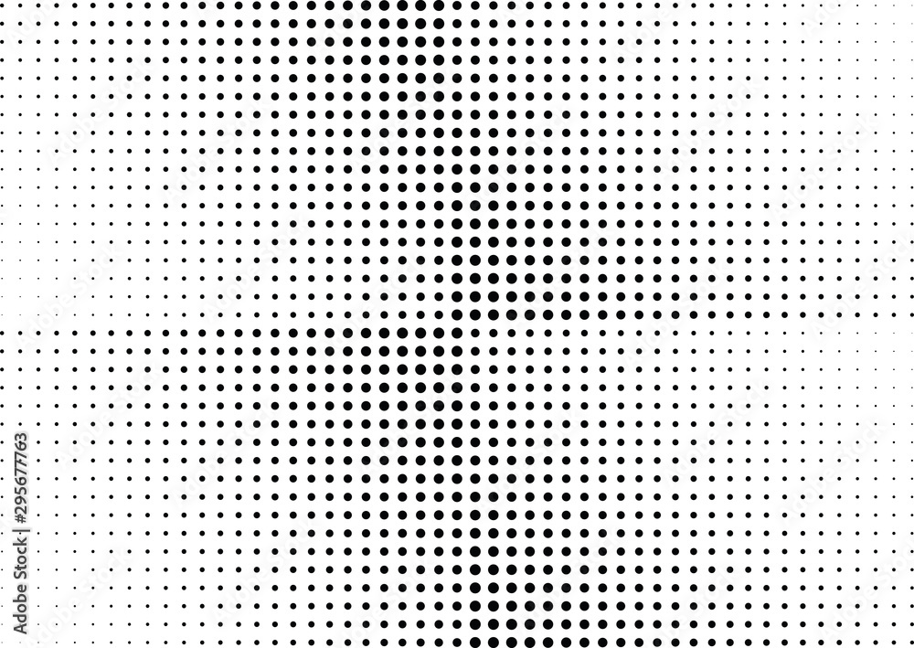 Abstract halftone dotted background. Monochrome pattern with dot and circles.  Vector modern pop art texture for posters, sites, business cards, cover postcards, interior design, labels, stickers.