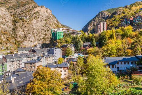 Buildings of Escaldes-Engordany town, Andorra