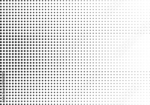 Abstract halftone dotted background. Monochrome grunge pattern with dot and circles. Vector modern pop art texture for posters, sites, business cards, cover, postcards, labels, stickers layout.