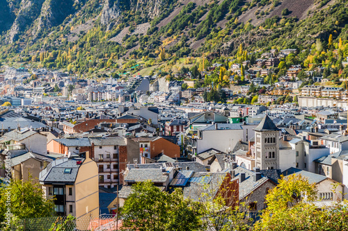 Andorra la Vella and Escaldes-Engordany towns, Andorra