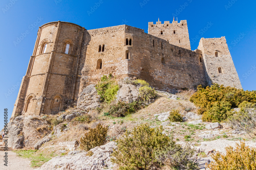 Romanesque Castle Loarre in Aragon province, Spain
