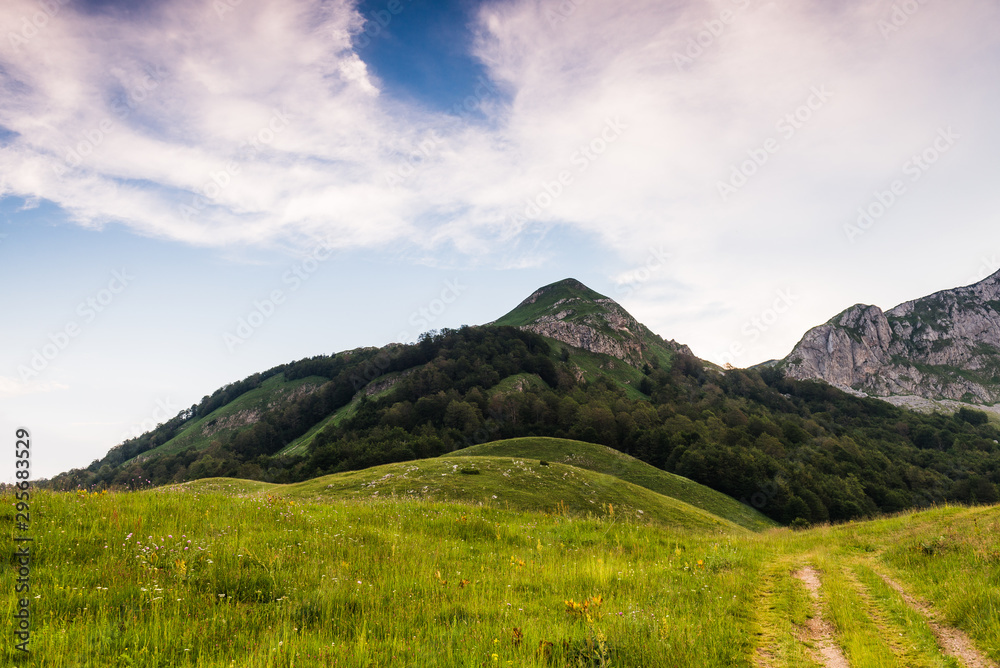 Fototapeta premium landscape with mountains and clouds