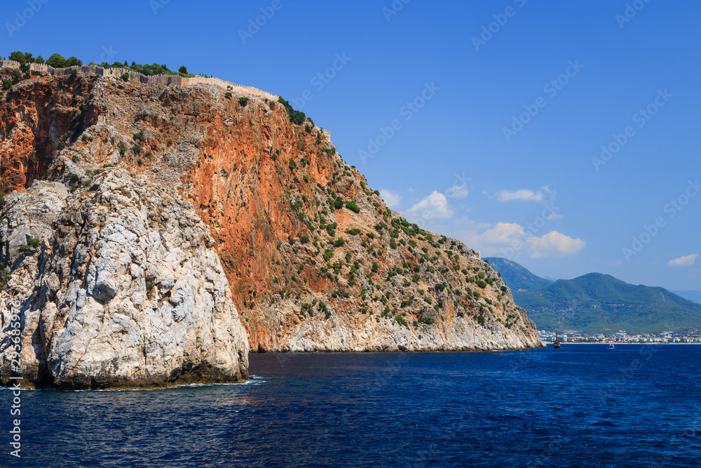 Landscape of ancient fortress of Alanya, Turkey Landscape of ancient fortress of Alanya, Turkey