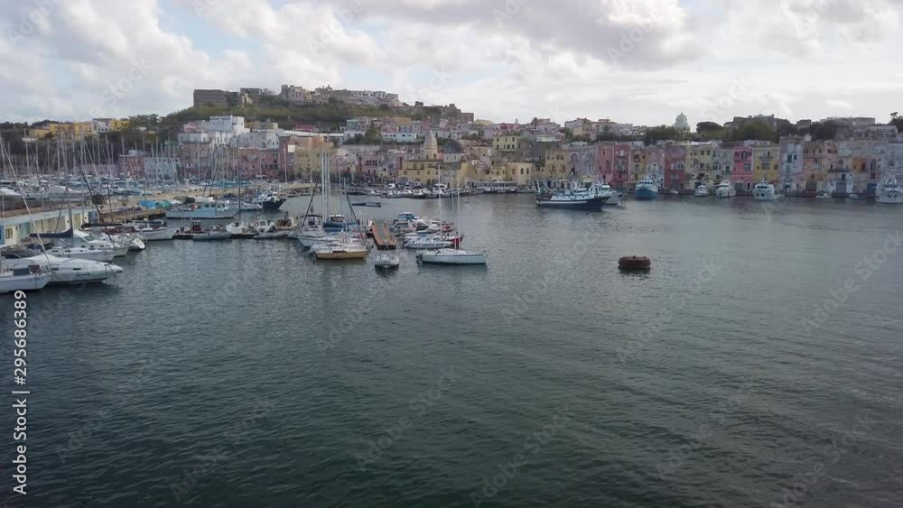 Panoramic sight of the beautiful island of Procida, near Napoli, Campania region, Italy. Panoramic sight of the beautiful island of Procida, near Napoli, Campania region, Italy.