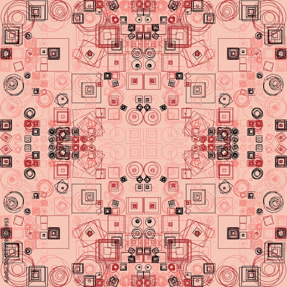 Abstract Symbols Random Distributed Pattern Computational Generative Art background illustration Abstract Symbols Random Distributed Pattern Computational Generative Art background illustration