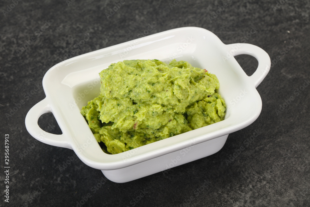 Avocado guacamole sauce with chili pepper Avocado guacamole sauce with chili pepper