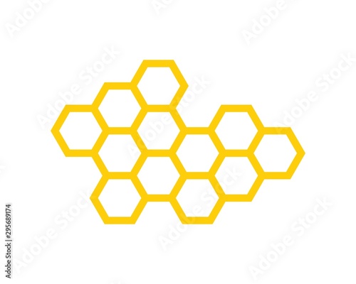 Honeycomb Background. Icon honeycomb. Vector Illustration of Geometric Hexagons Background