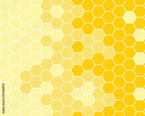 yellow honeycomb background. honeycomb pattern. Hexagon abstract background vector design.