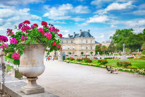 Flower vase at Luxembourg Garden