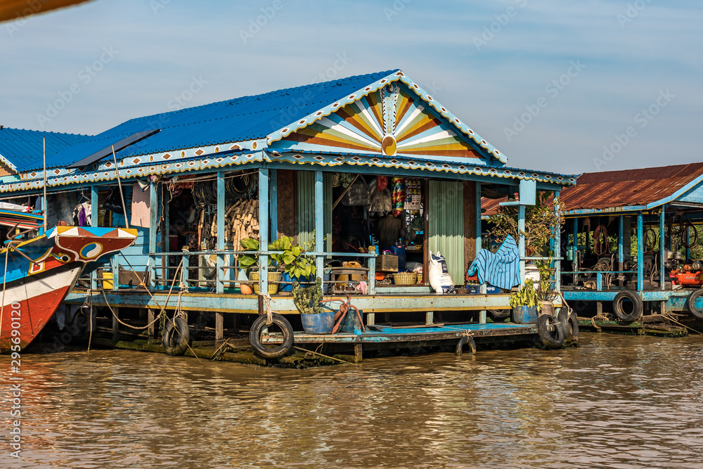 Floating village, Cambodia, Tonle Sap, Koh Rong island.