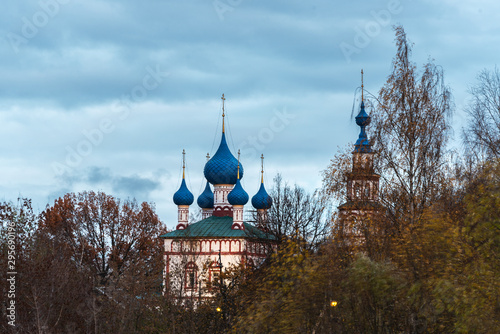 The Temple of the icon of the Mother of God Korsunskaya in the city of Uglich of the Yaroslavl region of Russia. Orthodox church. photo