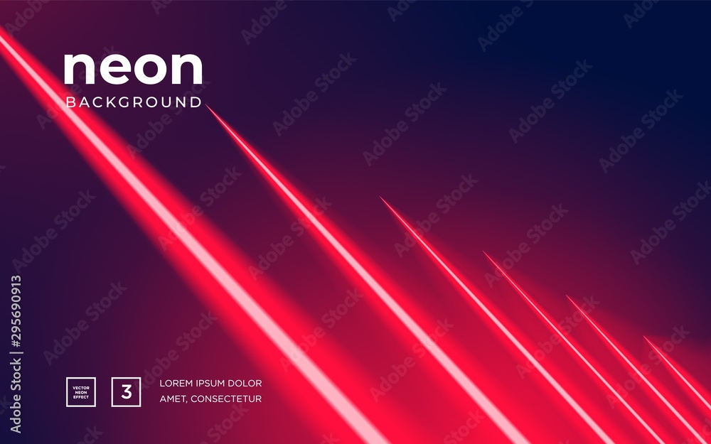 Fototapeta premium Futuristic abstract colorful vector background with Glowing electric bright neon lines . Abstract Modern Vector Layout