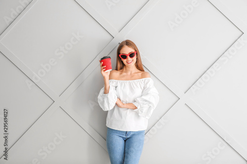 Beautiful young woman with ...