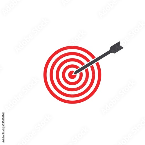 Target icon vector illustration design . Bow, center focus target