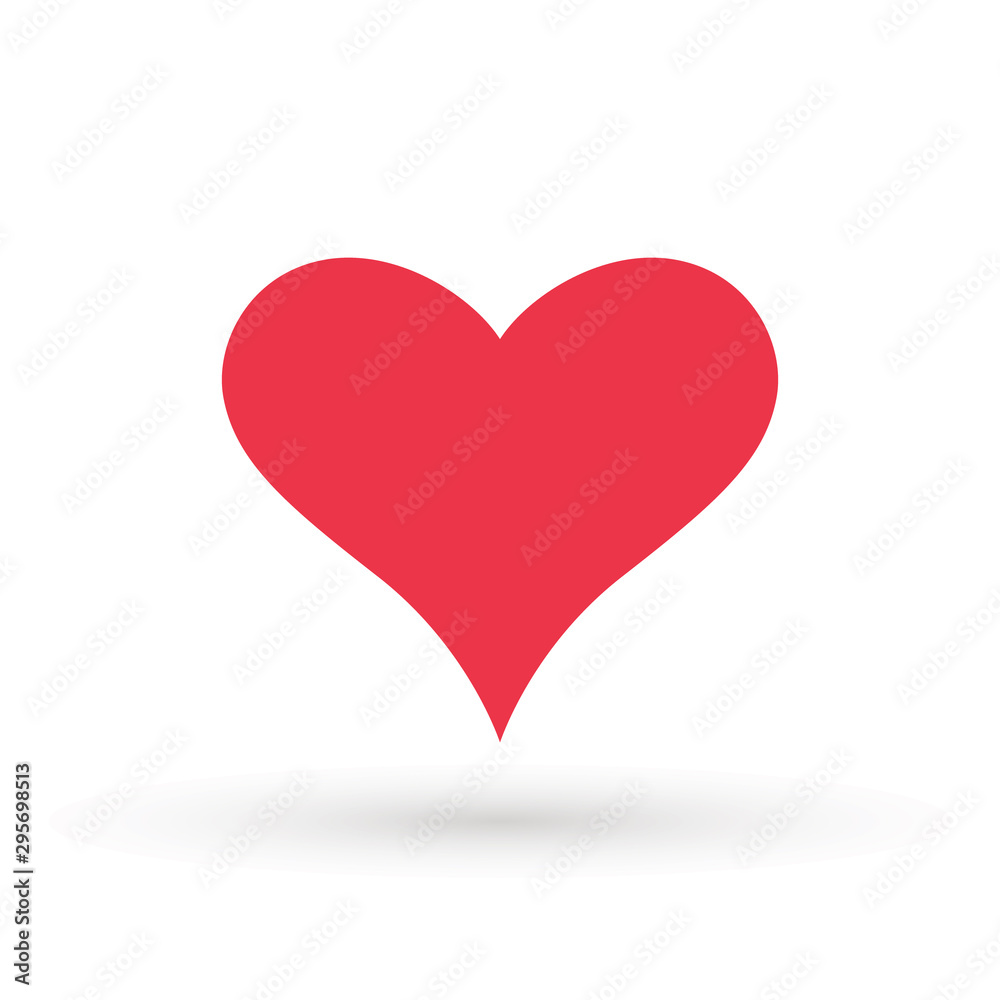 Heart Icon Vector. Valentine heart Icon Drawing.