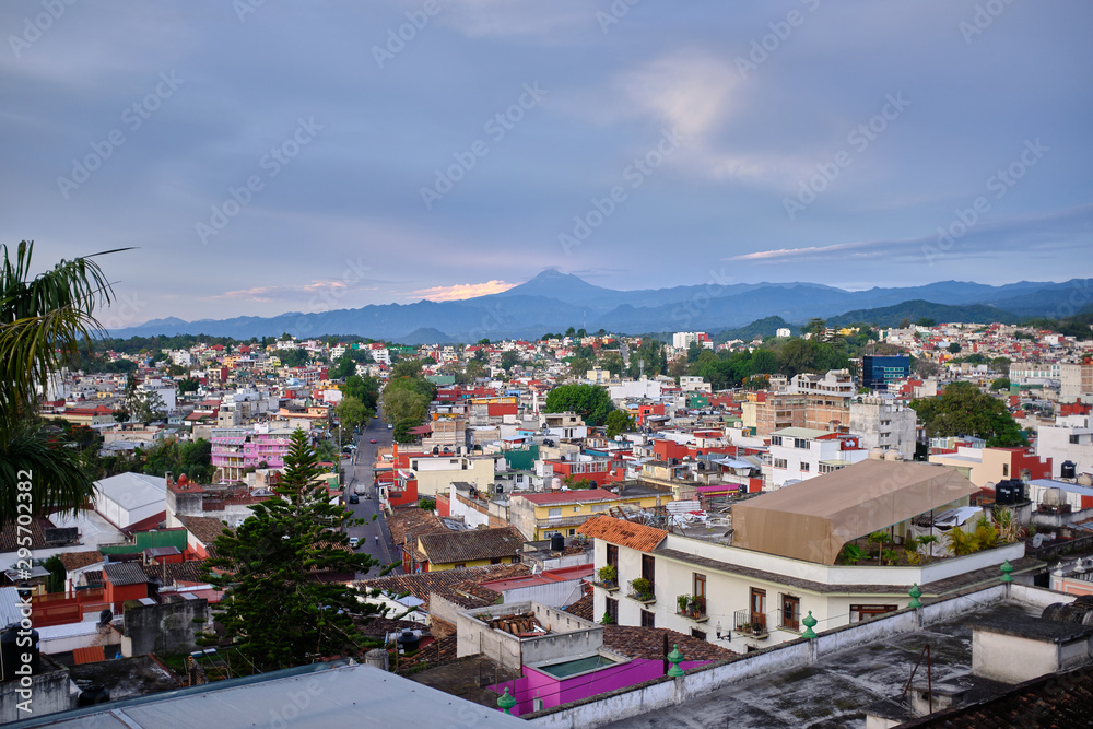 Vista de Xalapa, desde el mirador del parque Juarez