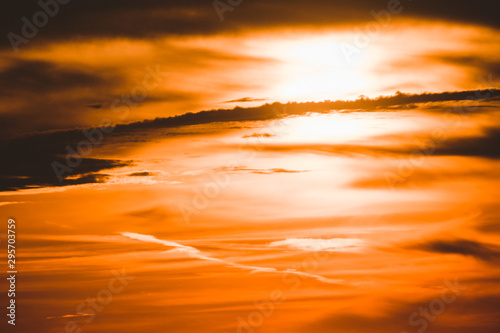sunset over the sky © Zoran Jesic