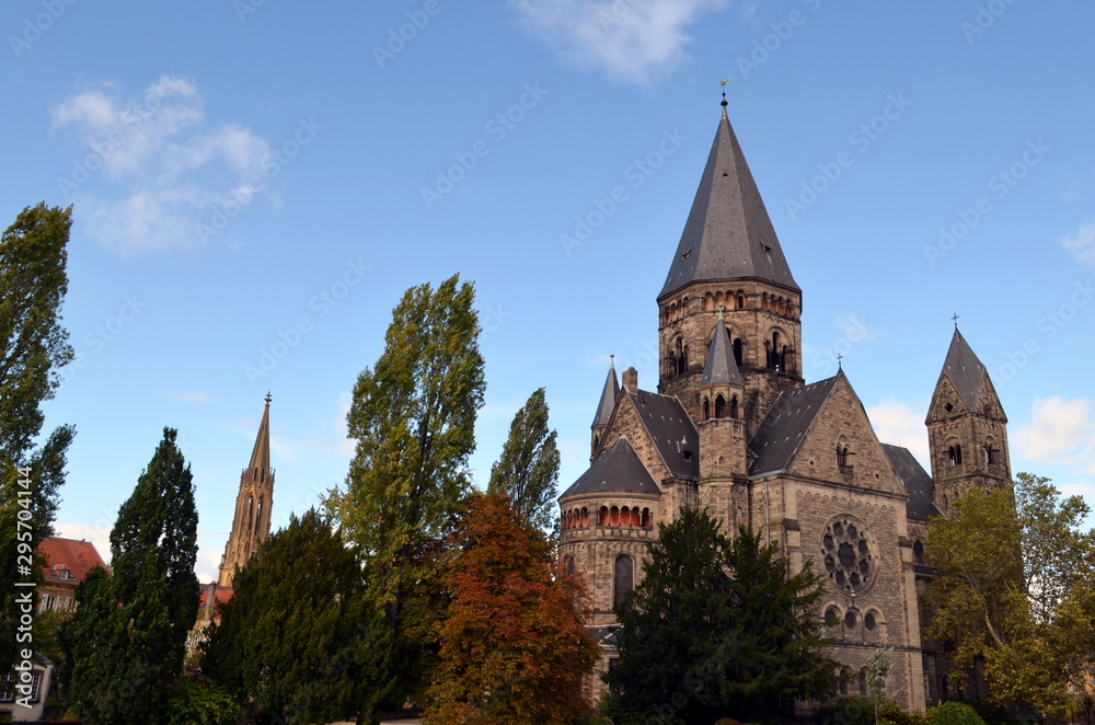 Fototapeta premium Temple Neuf in Metz