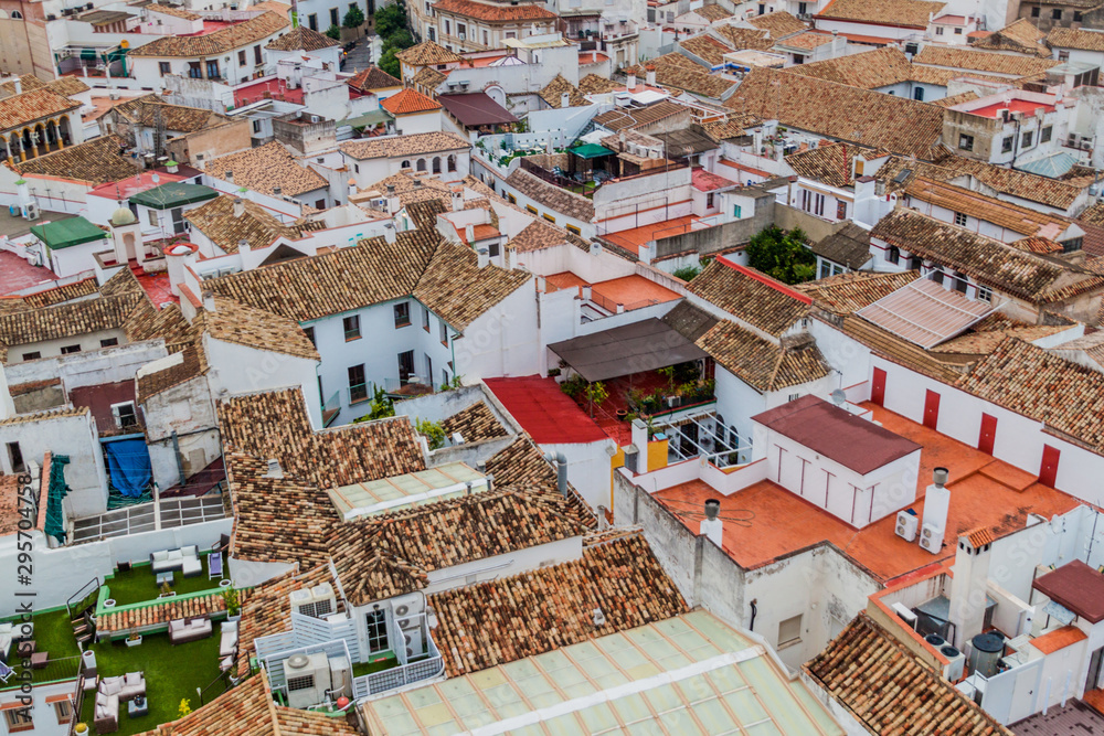 Aerial view of Cordoba, Spain