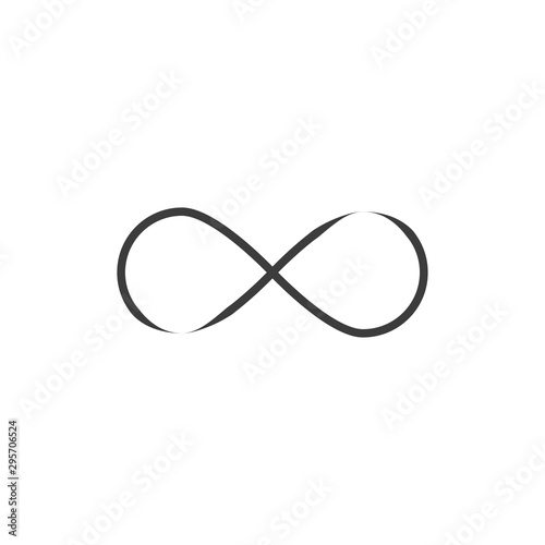 Limitless, infinity icon. Vector illustration, flat design.