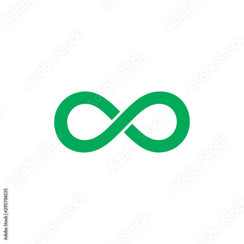 Limitless, infinity icon. Vector illustration, flat design.