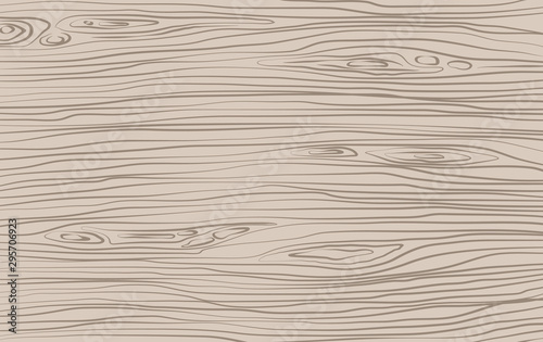 Brown horizontal wooden cutting, chopping board, table or floor surface. Wood texture. Vector illustration