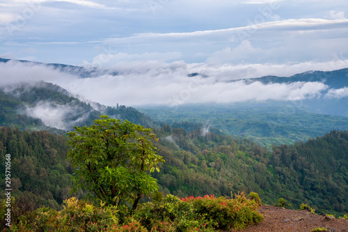 Clouds at Kelimutu volcano  Flores  IDN