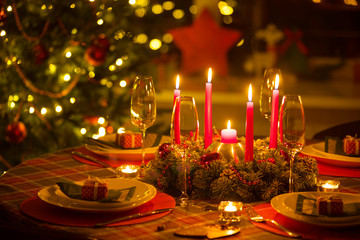 christmas decorated at home