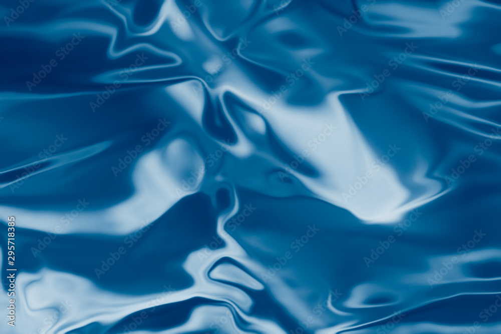 Obraz premium . Blue liquid shiny background.