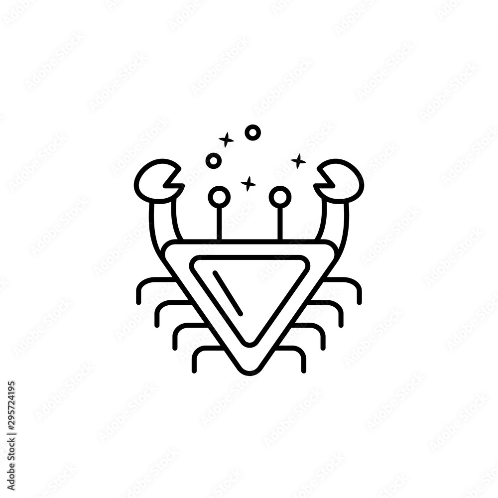 Crab food summer icon. Element of menu dishes icon Crab food summer icon. Element of menu dishes icon
