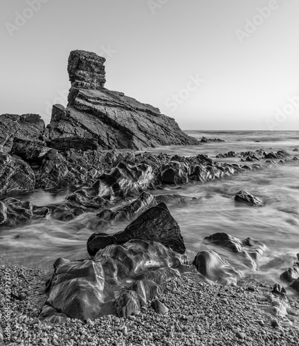 Black and white rocks in Portizuelo photo