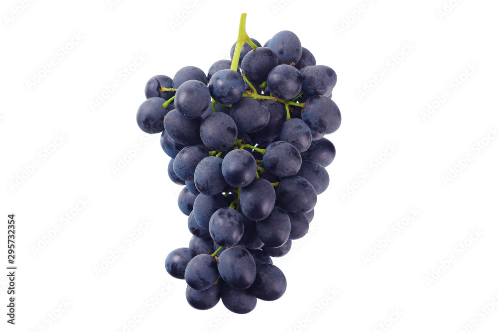 blue grape isolated on a white background. Food