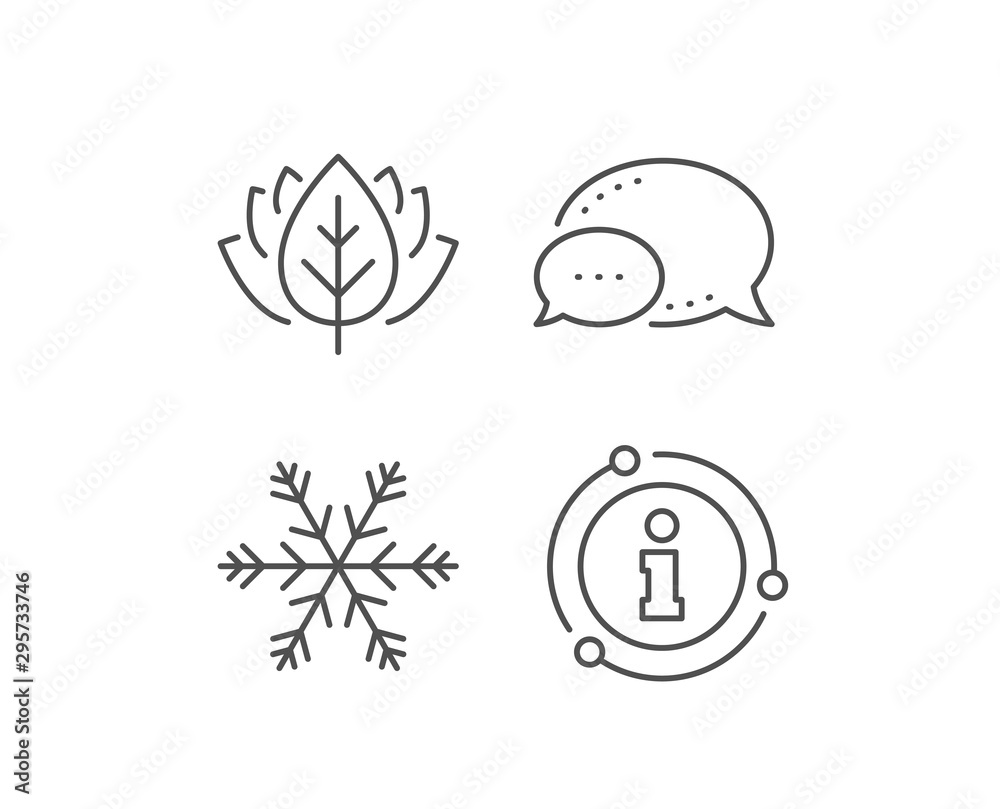 Air conditioning line icon. Chat bubble, info sign elements. Snowflake sign. Hotel service symbol. Linear air conditioning outline icon. Information bubble. Vector Air conditioning line icon. Chat bubble, info sign elements. Snowflake sign. Hotel service symbol. Linear air conditioning outline icon. Information bubble. Vector