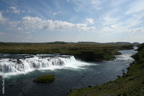 River in Iceland with waterfall