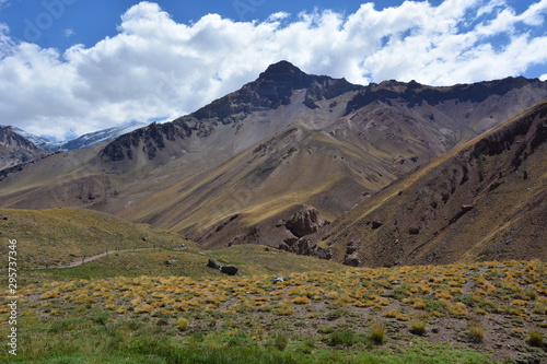 Mountain and clouds
