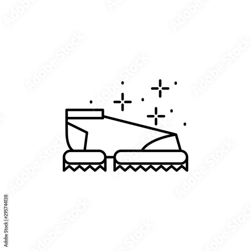 Ice-climbing shoe spike icon. Element of mountaineering icon