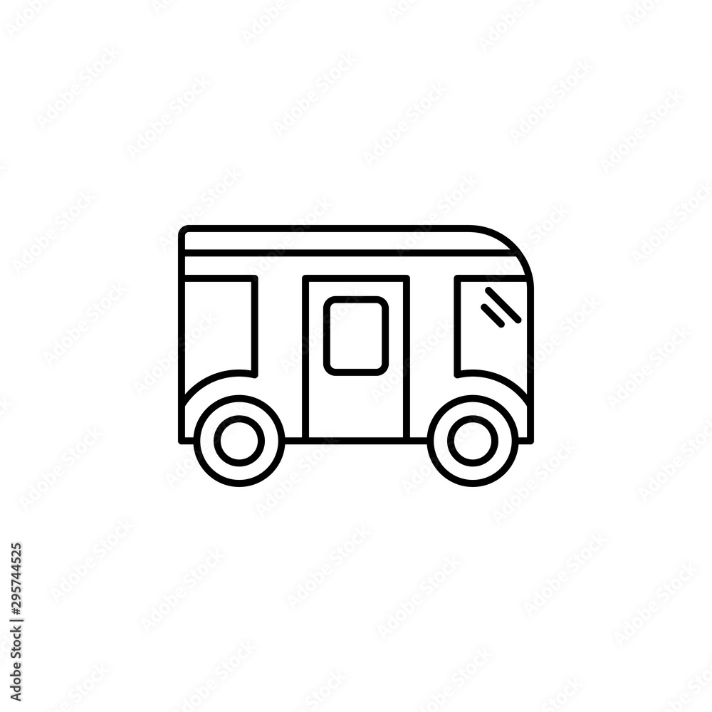 Bus autonomous transport icon. Element of future transport icon