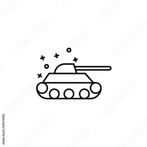 Military tank war weapon icon. Element of industries icon