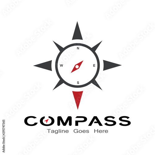 compass logo, icon and symbol. illustration design