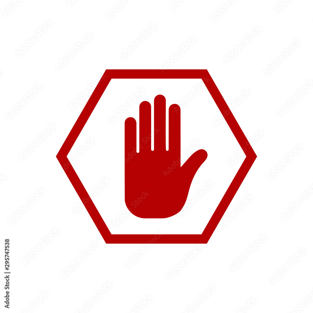 Obraz premium Do not enter signage design template