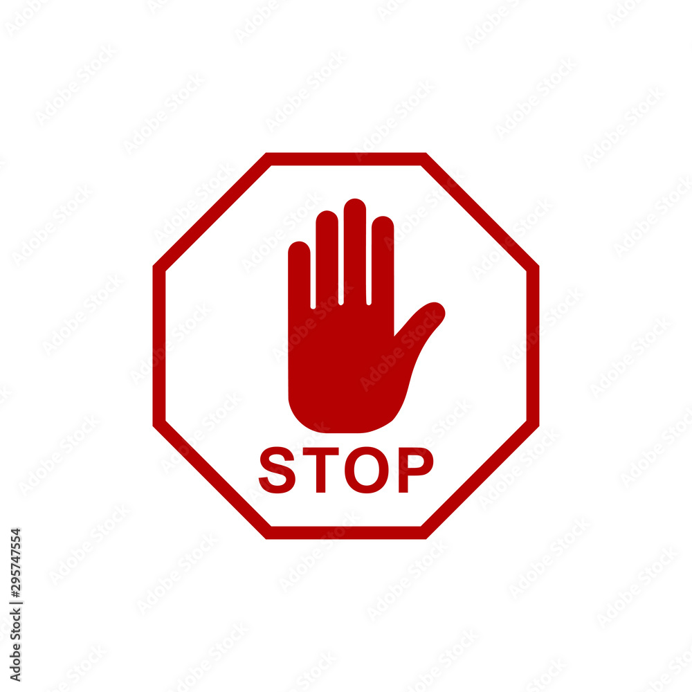 Obraz premium Do not enter signage design template