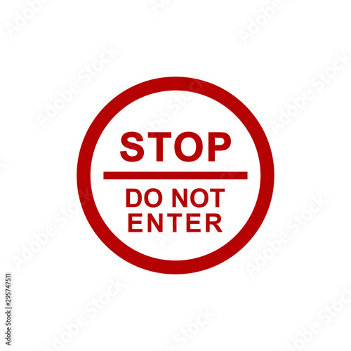 Free Download Do not enter signage design template - GFXLoad
