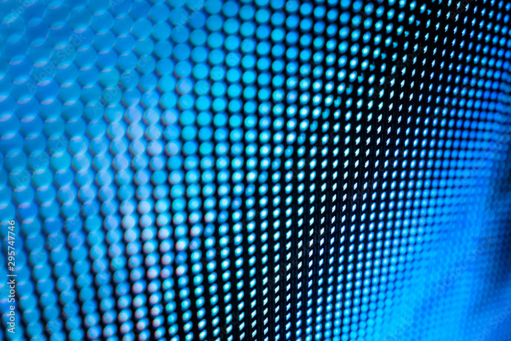 CloseUp LED blurred screen. LED soft focus background. abstract background ideal for design.