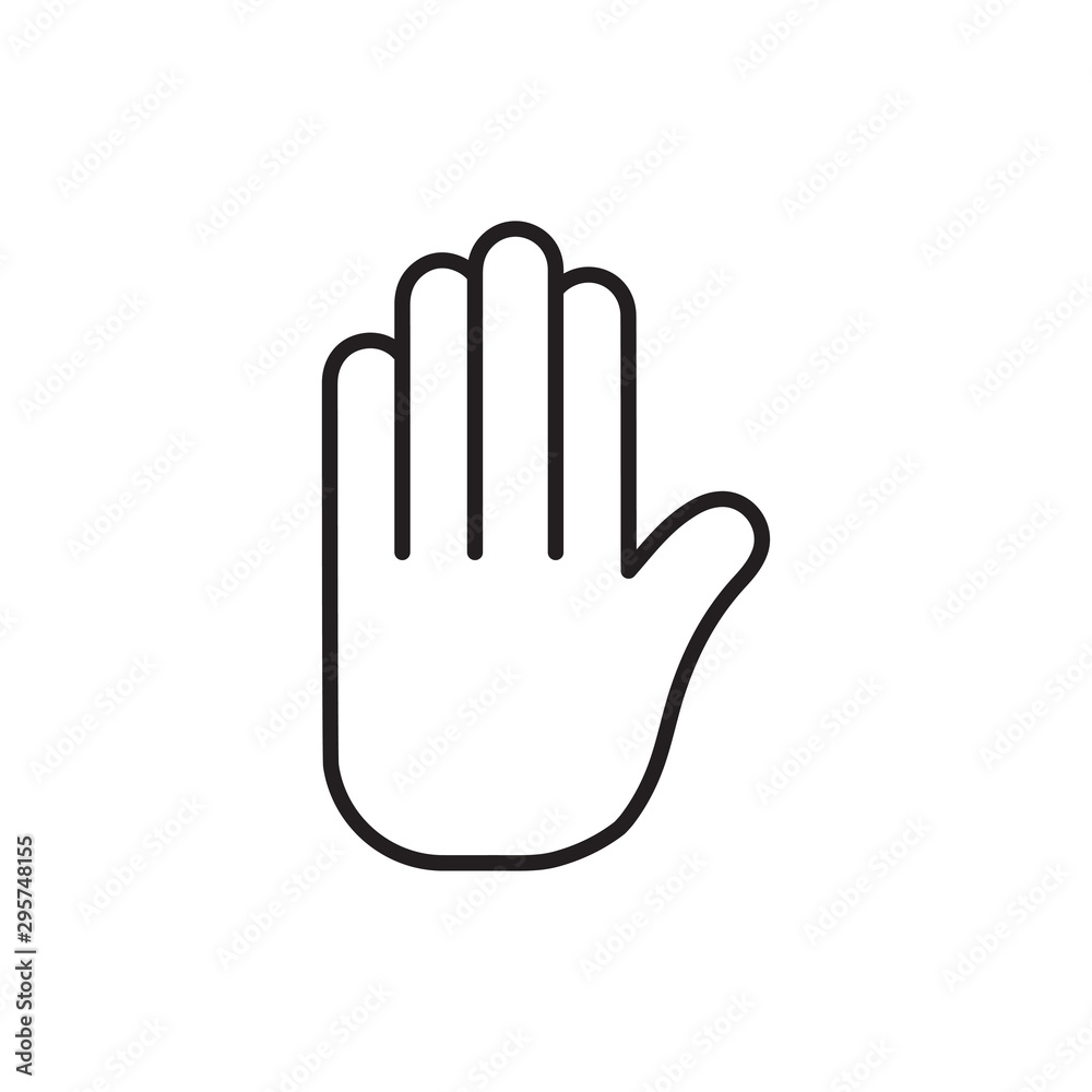 hand icon trendy design template hand icon trendy design template