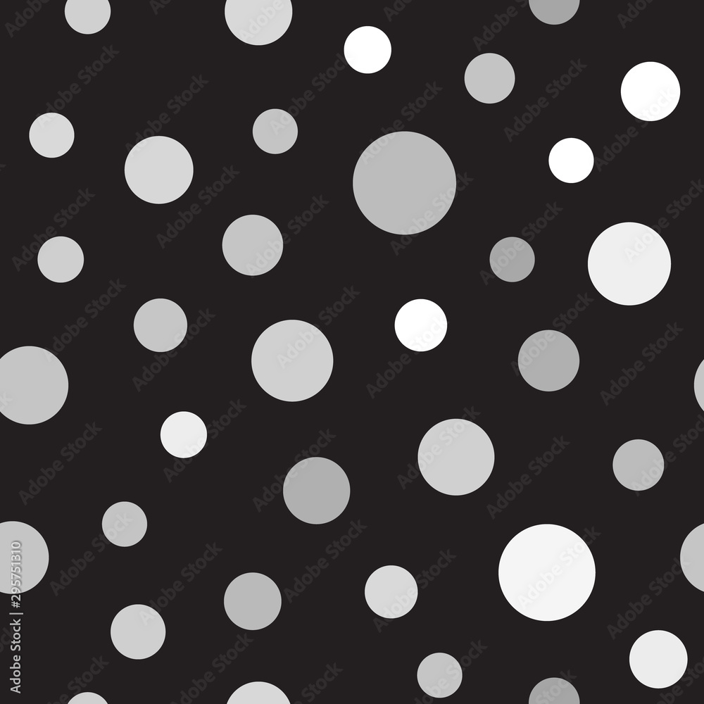 Grey polka dot pattern. Seamless vector background Grey polka dot pattern. Seamless vector background