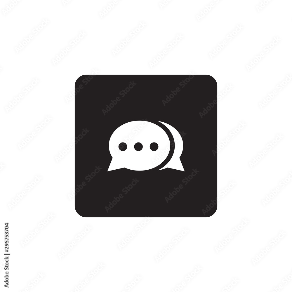 Naklejka premium Chat icon symbol vector