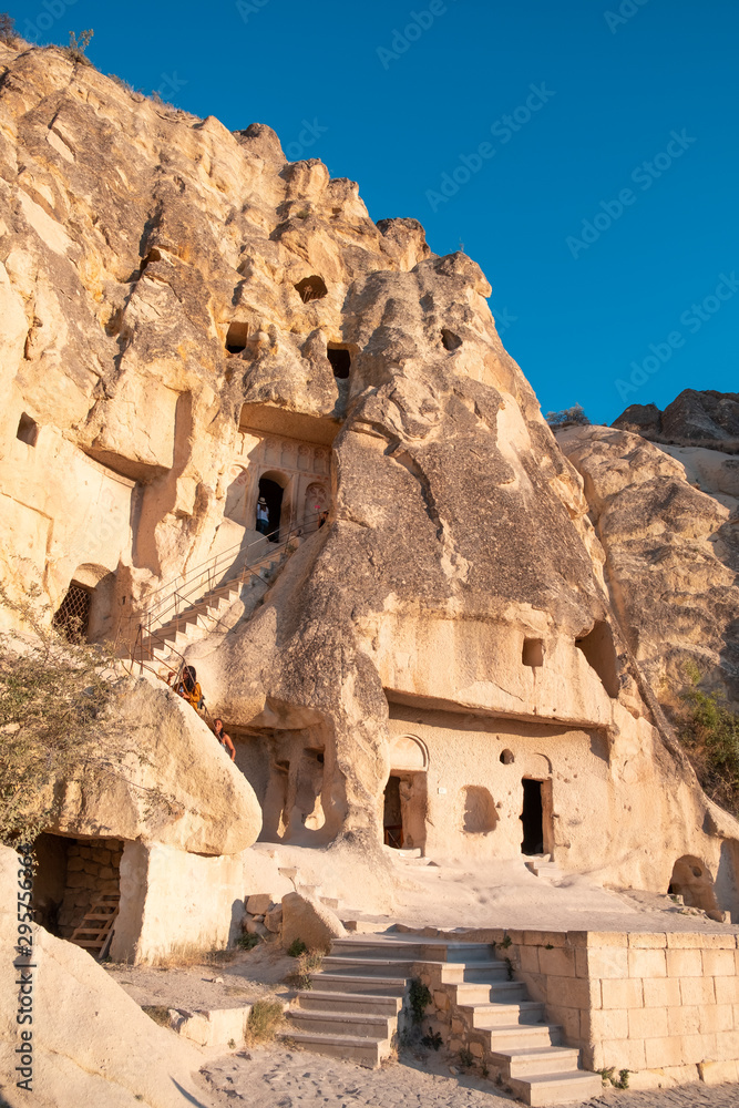 Goreme Open Air Museum in Cappadocia, it's popular destination for travellers.