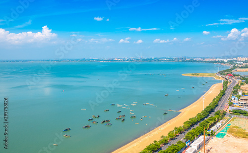 The coastal scenery of the silver beach in beihai, guangxi © Weiming