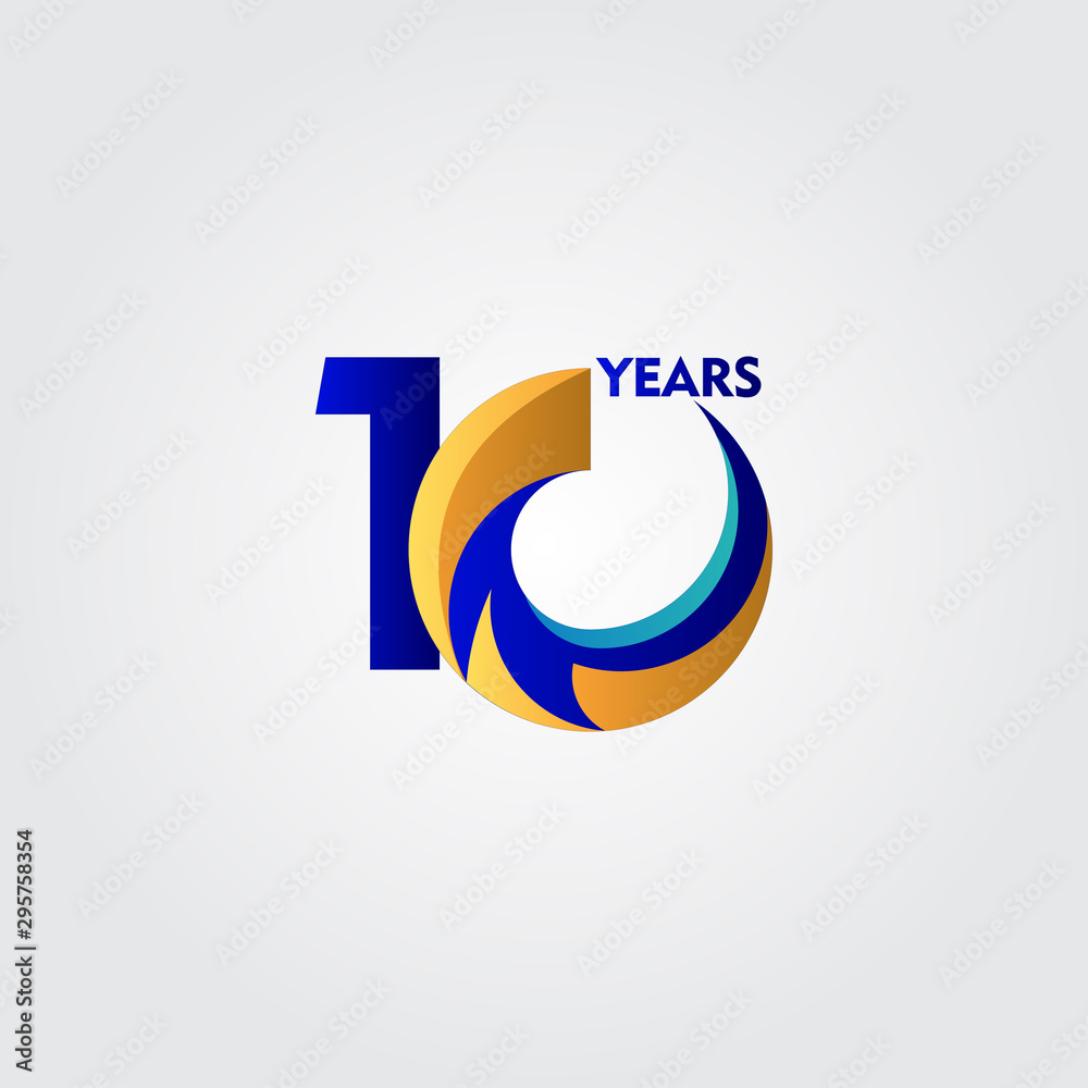 10 Years Anniversary Celebration Vector Template Design Illustration 10 Years Anniversary Celebration Vector Template Design Illustration